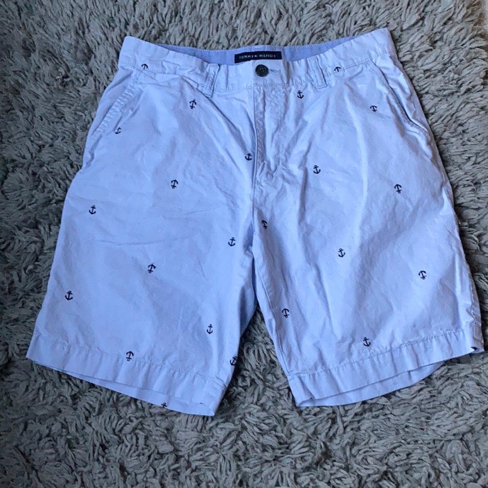 light blue tommy hilfiger shorts